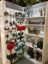 Load image into Gallery viewer, Christmas Krampus Scene Silhouette, Metal Yard Stake or Free Standing