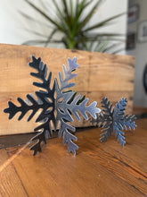 Load image into Gallery viewer, 3D Free Standing Metal Snowflake