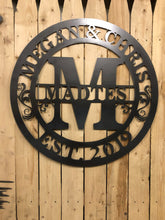 Load image into Gallery viewer, Custom monogram sign