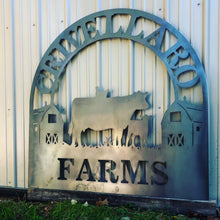 Load image into Gallery viewer, Metal Cattle Farm Sign