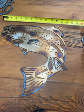 Load image into Gallery viewer, Metal Trout Wall Art