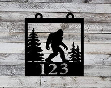 Load image into Gallery viewer, Big Foot House Number Sign