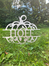 Load image into Gallery viewer, Metal Pumpkin Monogram | yard stake | wall art