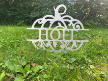Load image into Gallery viewer, Metal Pumpkin Monogram | yard stake | wall art