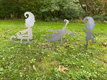Load image into Gallery viewer, Elf Yard Stakes, metal art