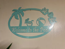 Load image into Gallery viewer, Tropical welcome sign