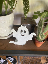 Load image into Gallery viewer, Metal ghost table top decor / tea light holder
