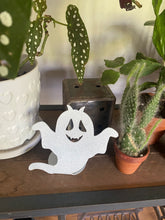 Load image into Gallery viewer, Metal ghost table top decor / tea light holder
