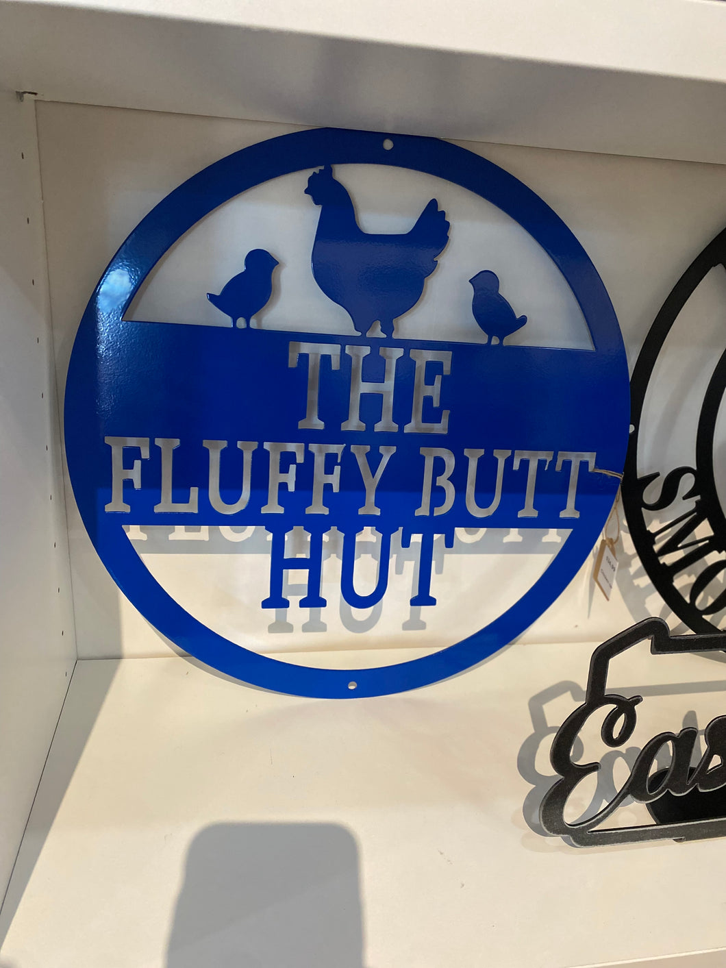Fluffy Butt Hut Chicken Coop Sign