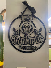 Load image into Gallery viewer, Krampus is coming wreath
