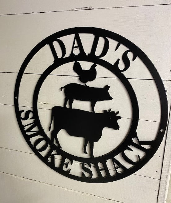 smoke shack sign, customizable