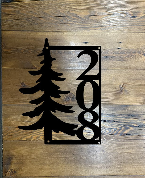 Rustic Address Sign