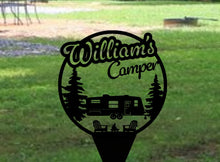Load image into Gallery viewer, Camping sign, personalized
