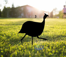 Load image into Gallery viewer, Guinea Fowl Metal Art Yard Stakes
