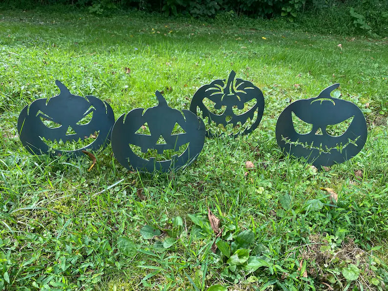 Large metal pumpkin