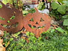 Load image into Gallery viewer, Large metal pumpkin
