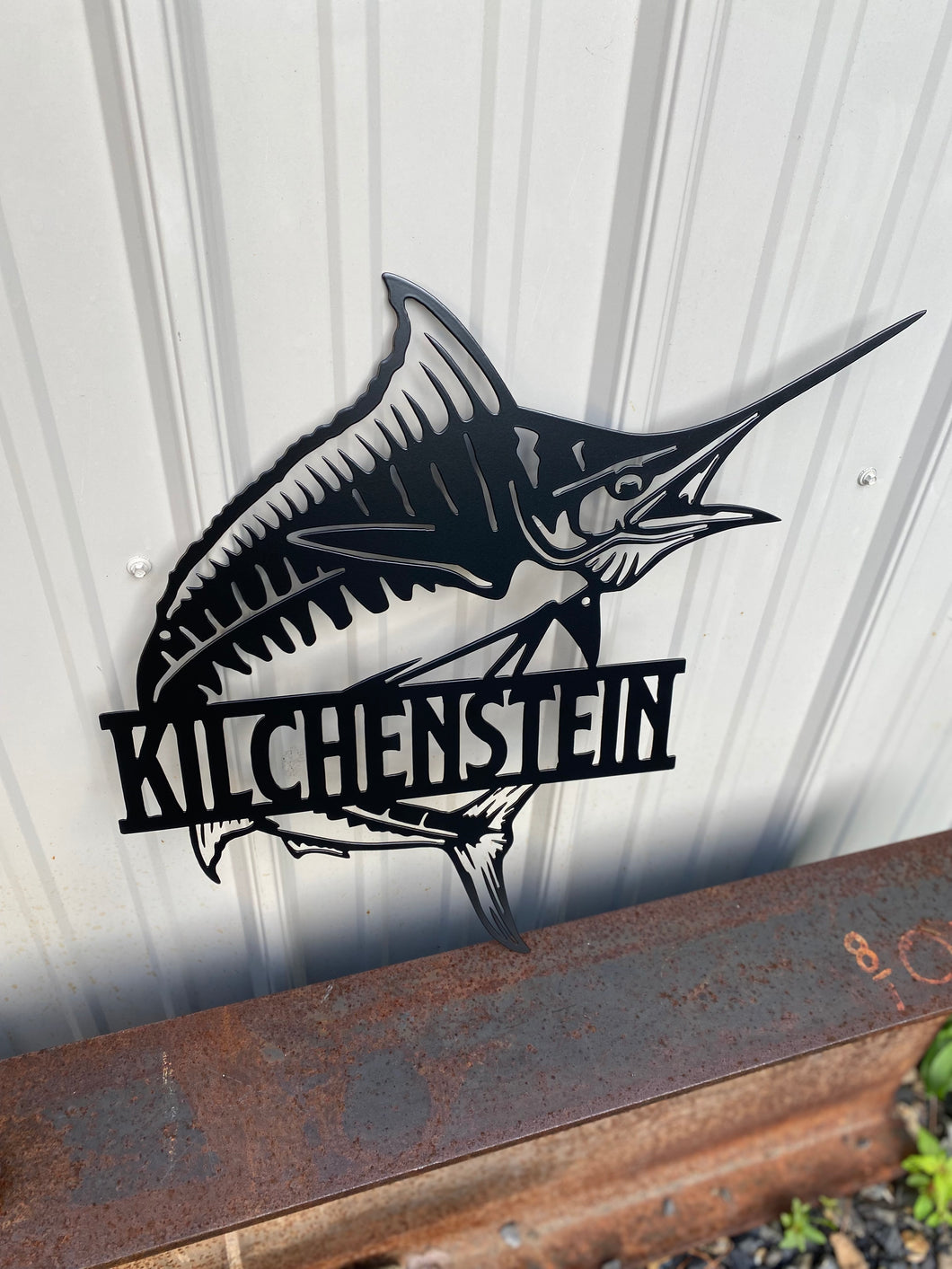 Metal Marlin Wall Art