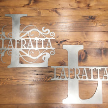 Load image into Gallery viewer, Split letter decorative monogram
