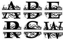 Load image into Gallery viewer, Split letter decorative monogram
