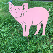Load image into Gallery viewer, Pig Garden Stake
