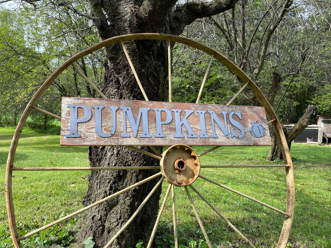 Individual metal letters and numbers