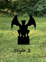Load image into Gallery viewer, Gargoyle, metal yard stakes
