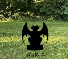 Load image into Gallery viewer, Gargoyle, metal yard stakes
