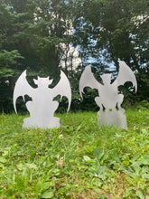Load image into Gallery viewer, Gargoyle, metal yard stakes
