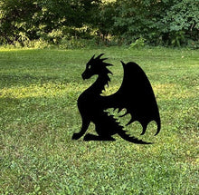 Load image into Gallery viewer, Metal Dragon Yard Stake
