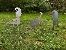 Load image into Gallery viewer, Elf Yard Stakes, metal art
