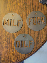 Load image into Gallery viewer, Swear word ornaments, metal
